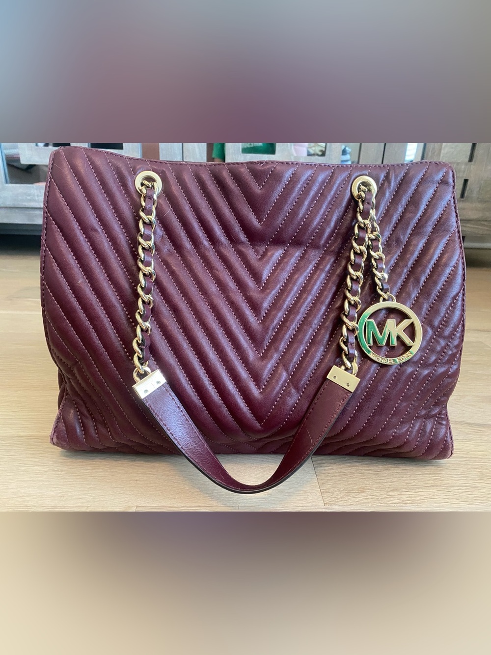 Michael Kors Leather Tote Bag 🤎 Classic Everyday Carryall